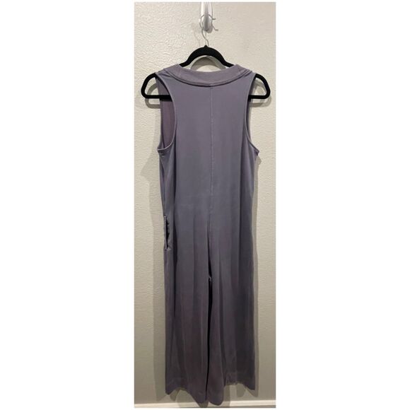 ATHLETA Wide Leg Pants Serenity Sleeveless Pockets Purple Jumpsuit - Picture 7 of 7